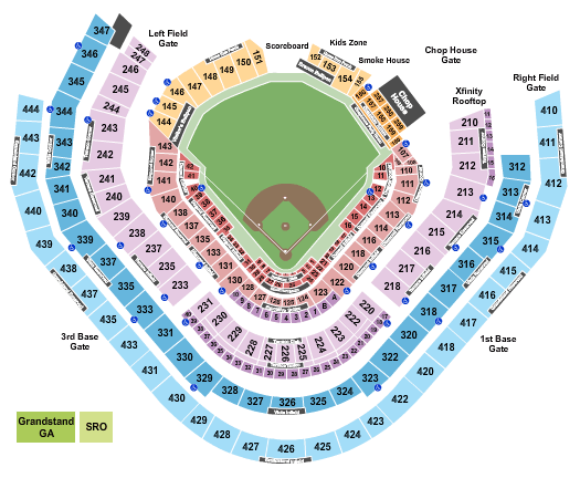 Truist Park MLB Seating Chart